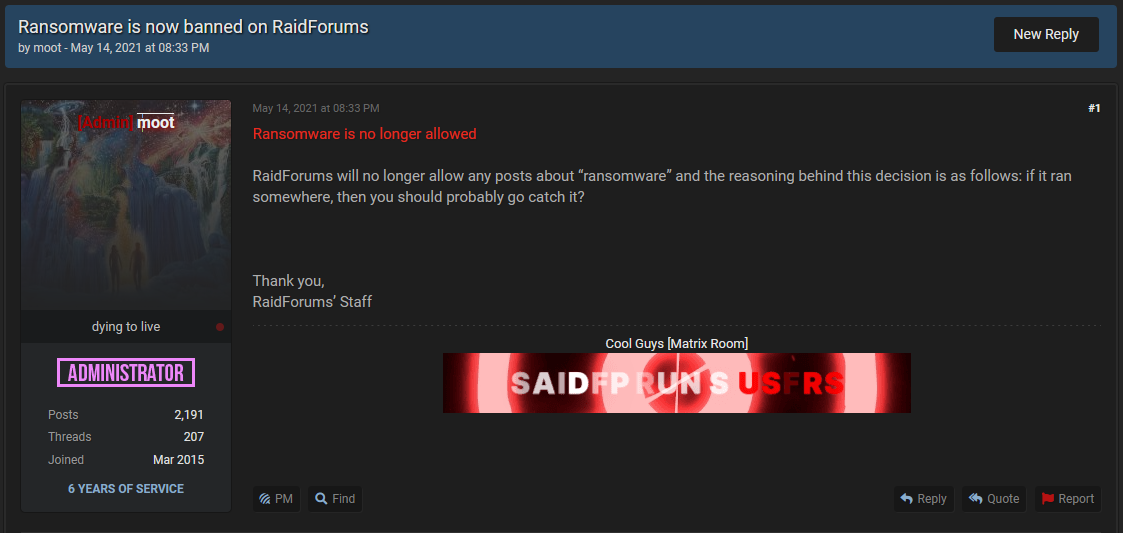 Hack forum. Raid forums. Darkside Ransomware. Hacked Darkside Ransomware. Ransomware Builder.